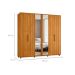 Guarda-Roupa Casal com 2 Espelhos Miro 6 Portas 4 Gavetas Cinamomo