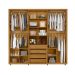 Guarda-Roupa Casal com 2 Espelhos Miro 6 Portas 4 Gavetas Cumaru