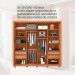 Guarda-Roupa Casal com 2 Espelhos Romanus Ripado 2 Portas 4 Gavetas Freijó e Off White