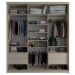 Guarda-Roupa Casal com 3 Espelhos Geneve 3 Portas 4 Gavetas Bege
