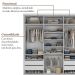 Guarda-Roupa Casal com 3 Espelhos Geneve 3 Portas 4 Gavetas Cinza