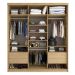 Guarda-Roupa Casal com 3 Espelhos Lugano 3 PT 4 GV Carvalho