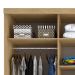 Guarda-Roupa Casal com 3 Espelhos Lugano 3 PT 4 GV Carvalho