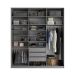 Guarda-Roupa Casal com 3 Espelhos Zemartt 100% MDF 3 Portas 3 Gavetas Cinza