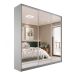 Guarda-Roupa Casal com 3 Espelhos Zemartt 100% MDF 3 Portas 3 Gavetas Cinza