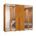 Guarda-Roupa Casal com 4 Espelhos Volpi 6 Portas 6 Gavetas Cinamomo