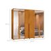 Guarda-Roupa Casal com 4 Espelhos Volpi 6 Portas 6 Gavetas Cinamomo