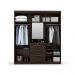 Guarda-Roupa Casal com Espelho Advantage 7 Portas 4 Gavetas Capuccino Wood