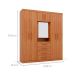 Guarda-Roupa Casal com Espelho Advantage 7 Portas 4 Gavetas Freijó