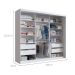 Guarda-Roupa Casal com Espelho Alya 3 Portas 4 Gavetas Branco