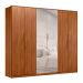 Guarda-Roupa Casal com Espelho Atrice 6 Portas 6 Gavetas Nogueira