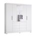 Guarda-Roupa Casal com Espelho Cadis 4 Portas 6 Gavetas Branco