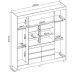 Guarda-Roupa Casal com Espelho Cadis 4 Portas 6 Gavetas Branco