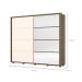 Guarda-Roupa Casal com Espelho Cavic 100% MDF 2 Portas 6 Gavetas Duna e Off White