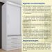 Guarda-Roupa Casal com Espelho Chicago I 3 Portas 9 Gavetas Neve