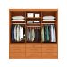 Guarda-Roupa Casal com Espelho Chicago II 3 Portas 9 Gavetas Cinamomo