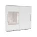 Guarda-Roupa Casal com Espelho Coimbra Flex 2 Portas 6 Gavetas Branco