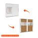 Guarda-Roupa Casal com Espelho Coimbra Flex 2 Portas 6 Gavetas Branco