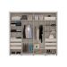 Guarda-Roupa Casal com Espelho Coimbra Flex 2 Portas 6 Gavetas Branco