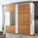 Guarda-Roupa Casal com Espelho Coimbra Flex 2 Portas 6 Gavetas Branco