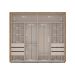 Guarda-Roupa Casal com Espelho Coimbra Flex 2 Portas 6 Gavetas Freijó e Off White