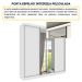 Guarda-Roupa Casal com Espelho Dacar 3 Portas 4 Gavetas Neve