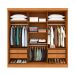 Guarda-Roupa Casal com Espelho Dacar Flex 3 Portas 4 Gavetas Cinamomo e Off White