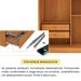 Guarda-Roupa Casal com Espelho Dacar Flex 3 Portas 4 Gavetas Cinamomo e Off White