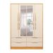 Guarda-Roupa Casal com Espelho Domo 4 Portas 4 Gavetas Cinnamon e Off White