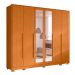 Guarda-Roupa Casal com Espelho Fascínio 6 Portas 6 Gavetas Cinamomo