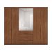 Guarda-Roupa Casal com Espelho Giardino 6 Portas 4 Gavetas Nogueira