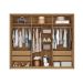 Guarda-Roupa Casal com Espelho Gladiador 6 Portas 4 Gavetas Buriti e Fendi