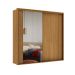 Guarda-Roupa Casal com Espelho Imperium 100% MDF 2 Portas 6 Gavetas Freijó