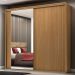 Guarda-Roupa Casal com Espelho Imperium 100% MDF 2 Portas 6 Gavetas Freijó