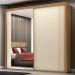 Guarda-Roupa Casal com Espelho Imperium 100% MDF 2 Portas 6 Gavetas Freijó e Off White