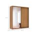 Guarda-Roupa Casal com Espelho Inovatto 100% MDF 2 Portas 6 Gavetas Freijó