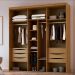 Guarda-Roupa Casal com Espelho Inovatto 100% MDF 2 Portas 6 Gavetas Freijó e Titânio