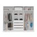 Guarda-Roupa Casal com Espelho Lisboa 6 Portas 4 Gavetas Branco