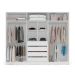 Guarda-Roupa Casal com Espelho Lisboa 6 Portas 4 Gavetas Branco e Verde