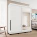 Guarda-Roupa Casal com Espelho Madrid 2 Portas 2 Gavetas Branco
