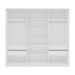 Guarda-Roupa Casal com Espelho Madrid 3 Portas 2 Gavetas Branco