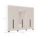 Guarda-Roupa Casal com Espelho Madrid 6 Portas 4 Gavetas Branco e Creme