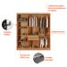 Guarda-Roupa Casal com Espelho Malibu 100% MDF 6 Portas 2 Gavetas Imbuia e Grafite
