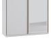 Guarda-Roupa Casal com Espelho Milão I 2 Portas 3 Gavetas Branco
