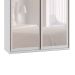 Guarda-Roupa Casal com Espelho Milão III 2 PT 3 GV Branco