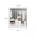 Guarda-Roupa Casal com Espelho Mobi Flex 6 Portas 2 Gavetas Branco