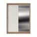 Guarda-Roupa Casal com Espelho Montclair Flex 2 Portas 4 Gavetas Canela e Off White