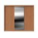 Guarda-Roupa Casal com Espelho Montclair Flex 3 Portas 8 Gavetas Canela e Off White
