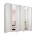 Guarda-Roupa Casal com Espelho Mozart 6 Portas 4 Gavetas Branco