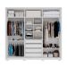 Guarda-Roupa Casal com Espelho Mozart 6 Portas 4 Gavetas Branco